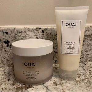 Ouai hair scrub and treatment
